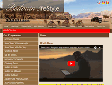 Tablet Screenshot of bedouinlifestyle.com
